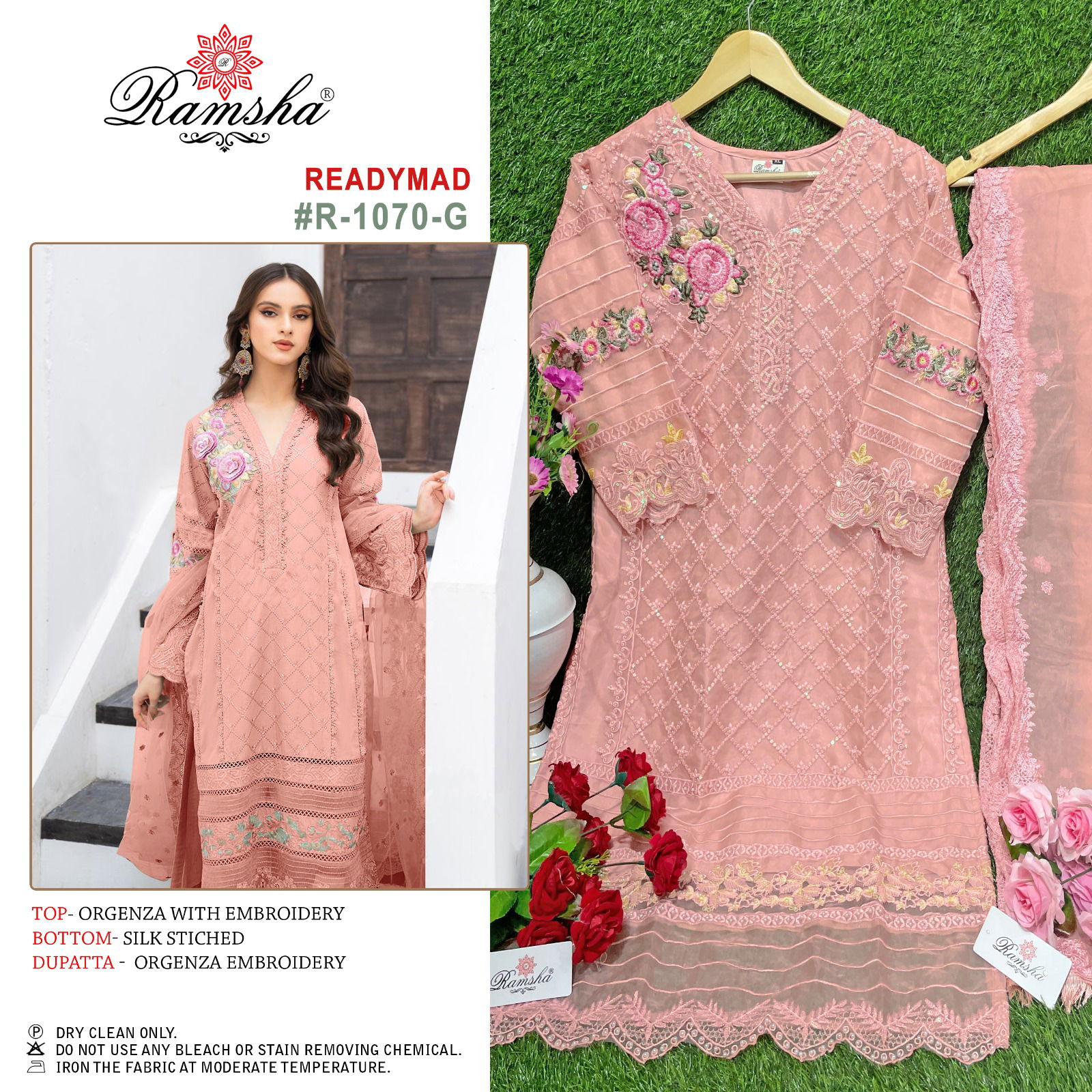 Ramsha R 1070 Readymade Pakistani Suits Catalog
